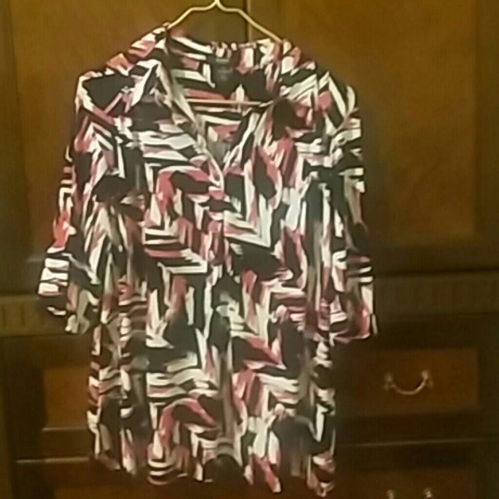 Alfani Plus size 5 button down blouse